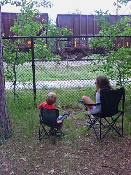 train at traverse city campsite